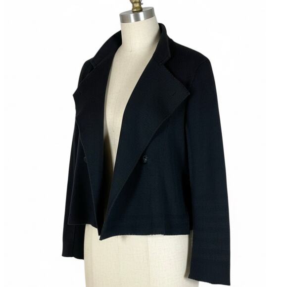 Issey Miyake A-POC Inside Black Asymmetrical Avant Garde Jacket Size 2 - Picture 3 of 8